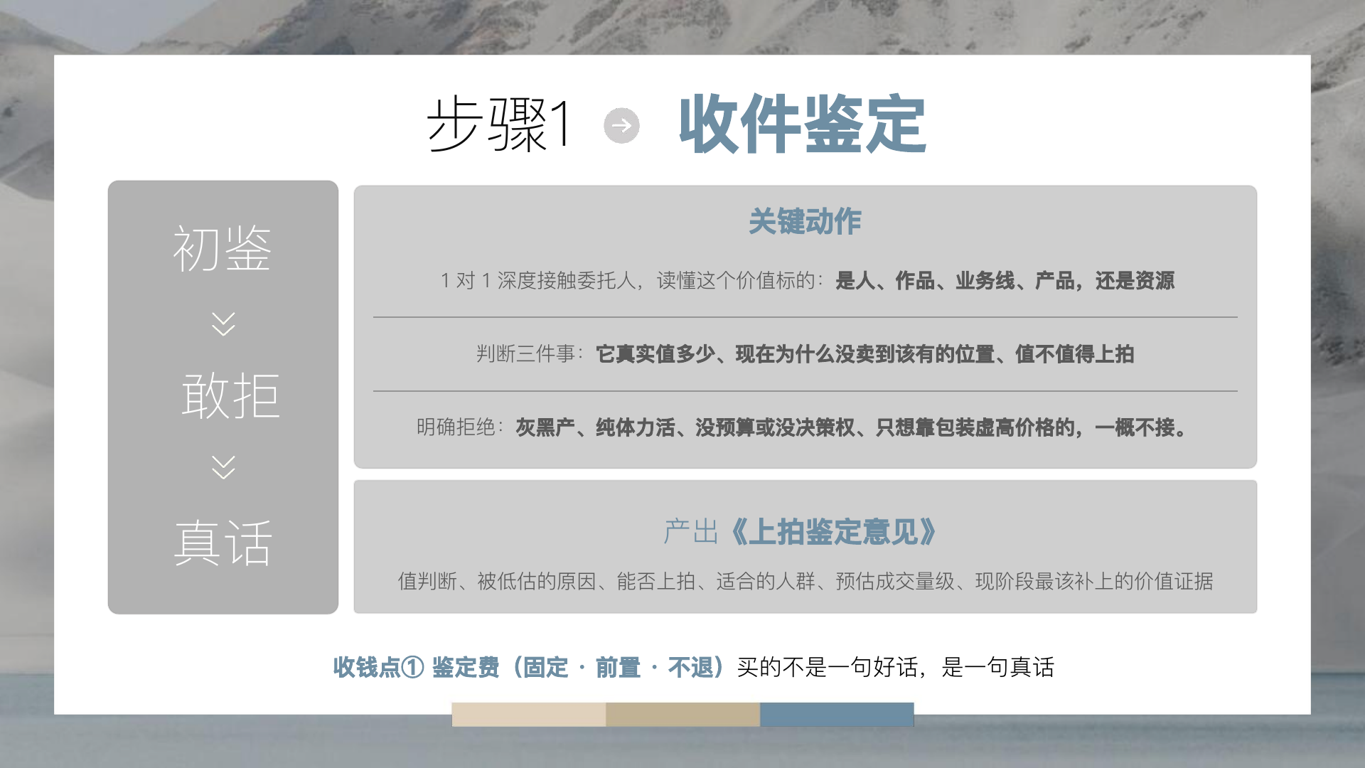 步骤一收件鉴定